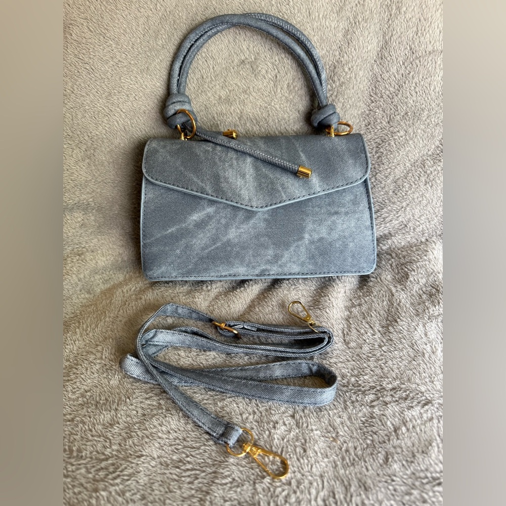 Brand New Blue Jean Cross Body Handbag